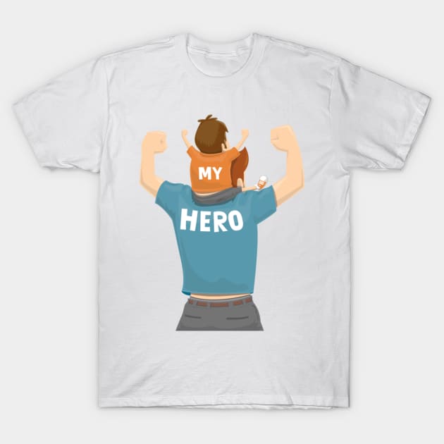 My dad my hero T-Shirt by YungBick